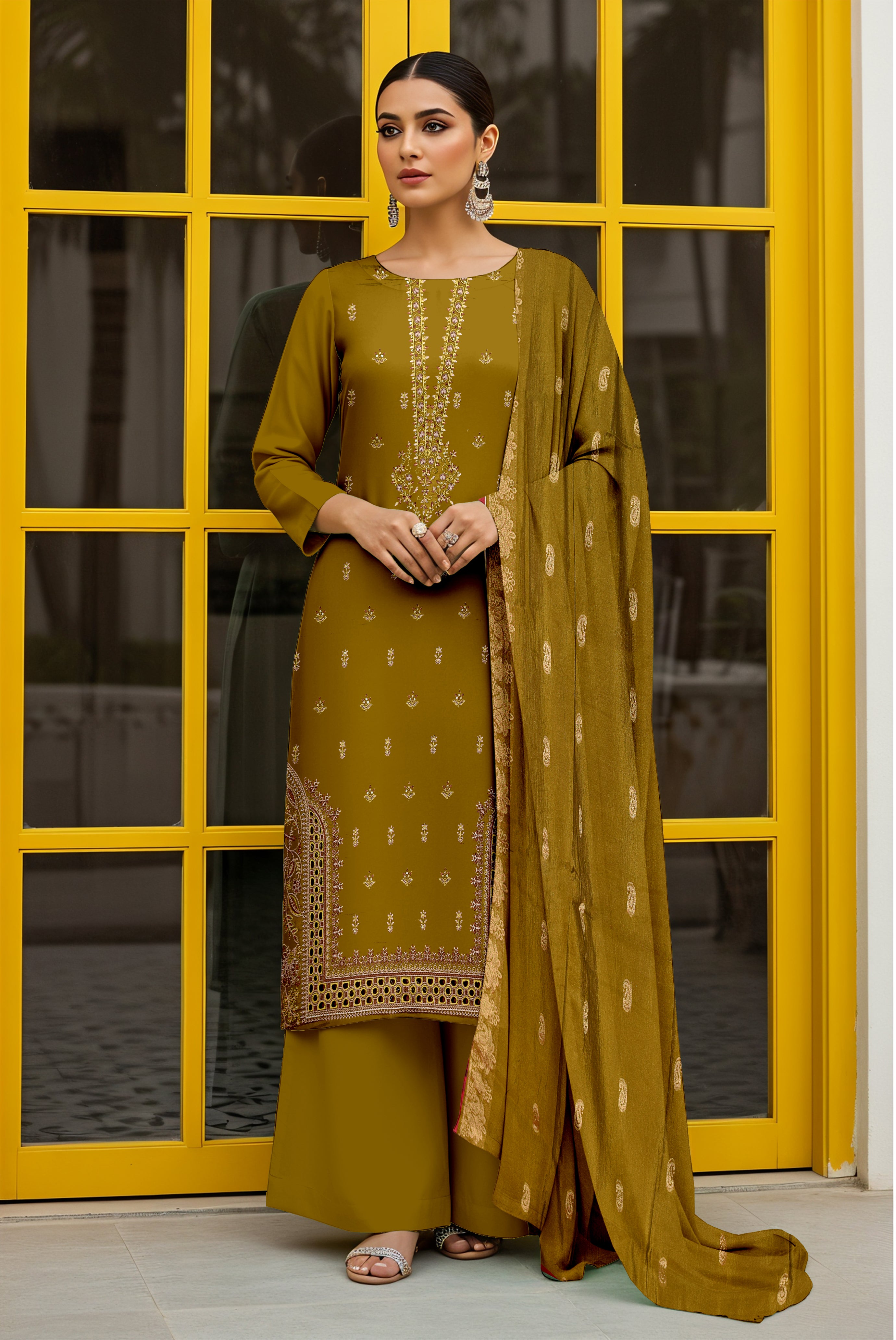 Hussain Rehar Embroidered Lawn [3 piece]