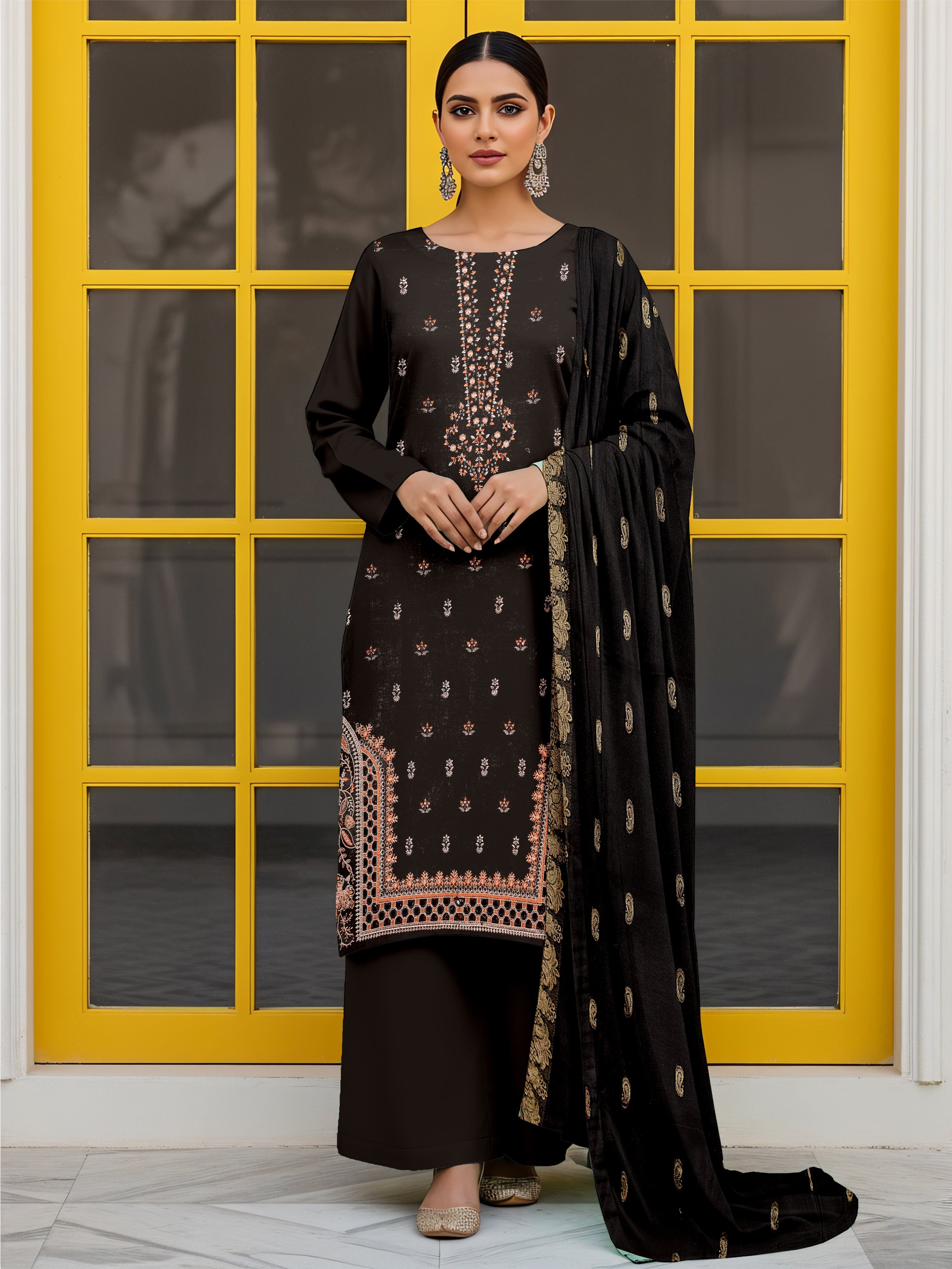 Hussain Rehar Embroidered Lawn [3 piece]