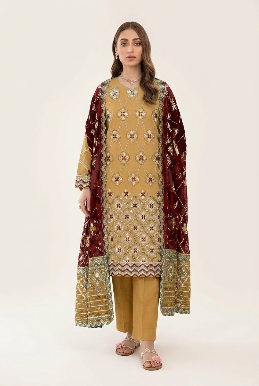 SAPPHIRE Unstiched 3 PICE