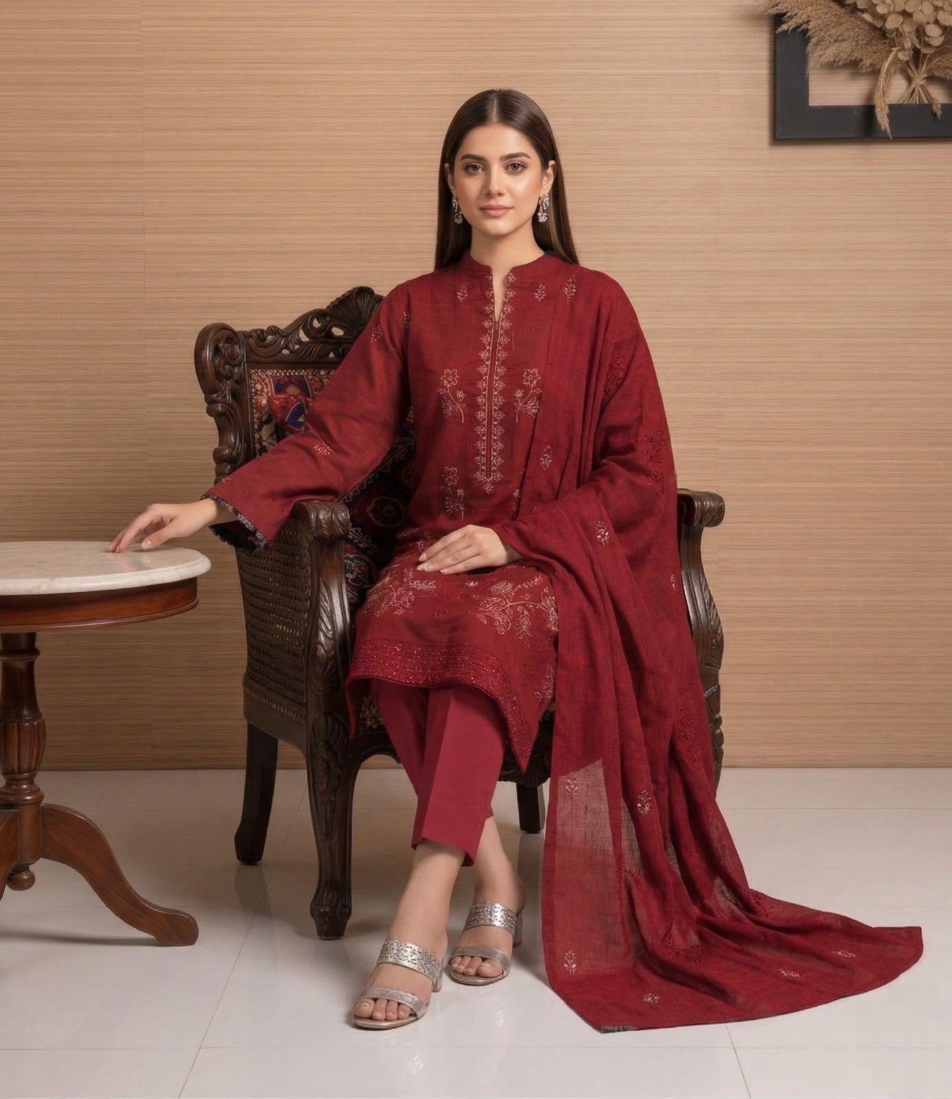 ANZISH Embroiderd lawn