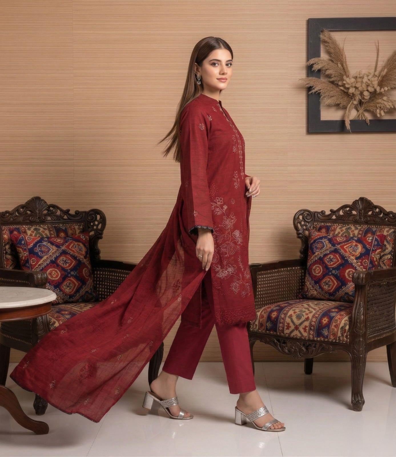 ANZISH Embroiderd lawn