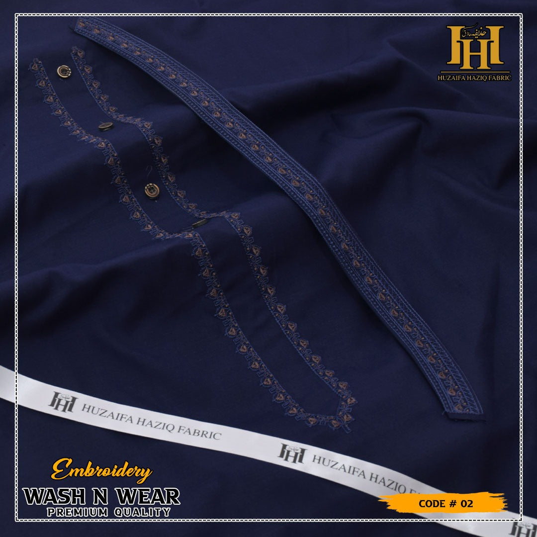 Men Embroidered Unstich Designer Shalwar Kameez