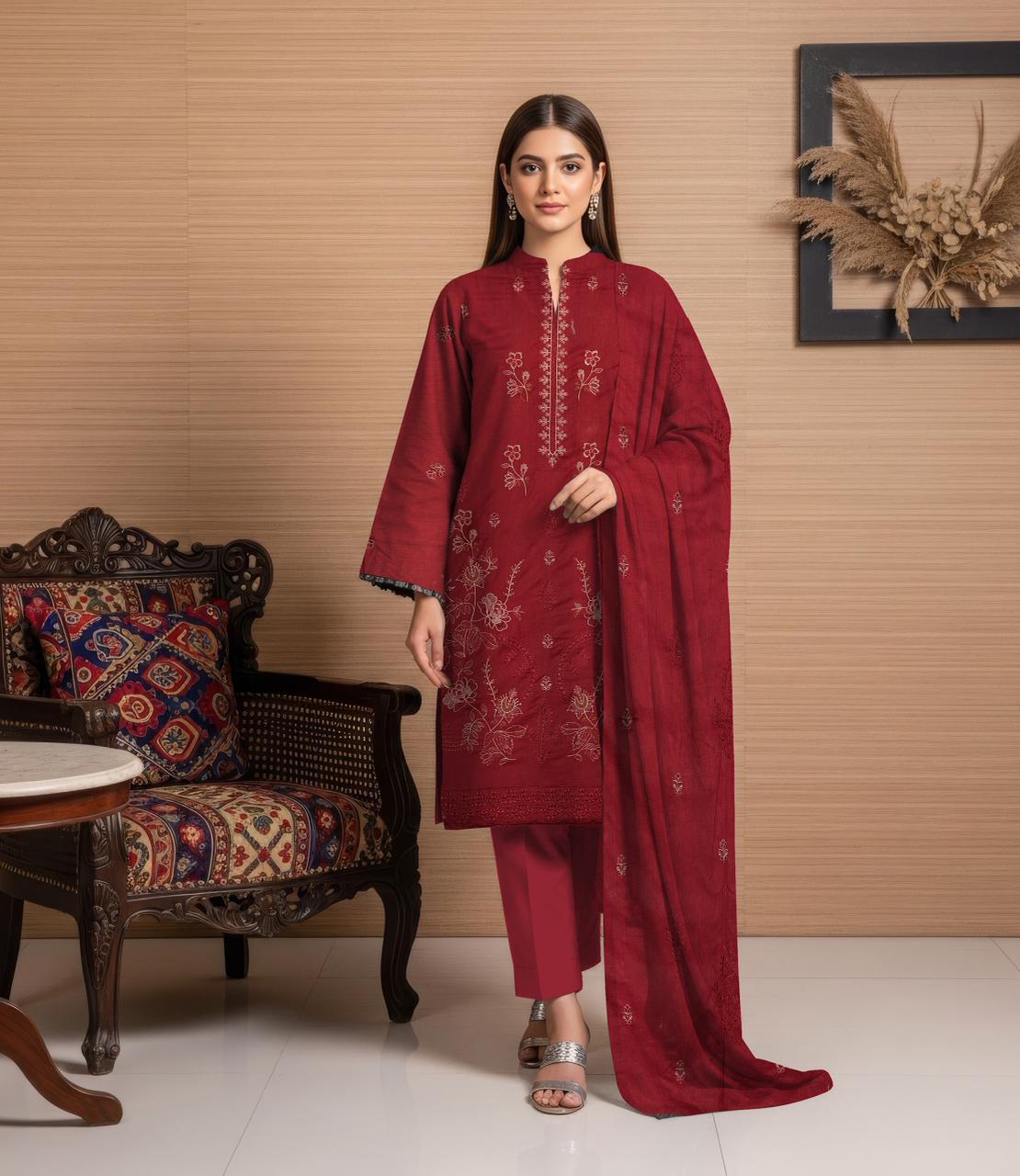 ANZISH Embroiderd lawn