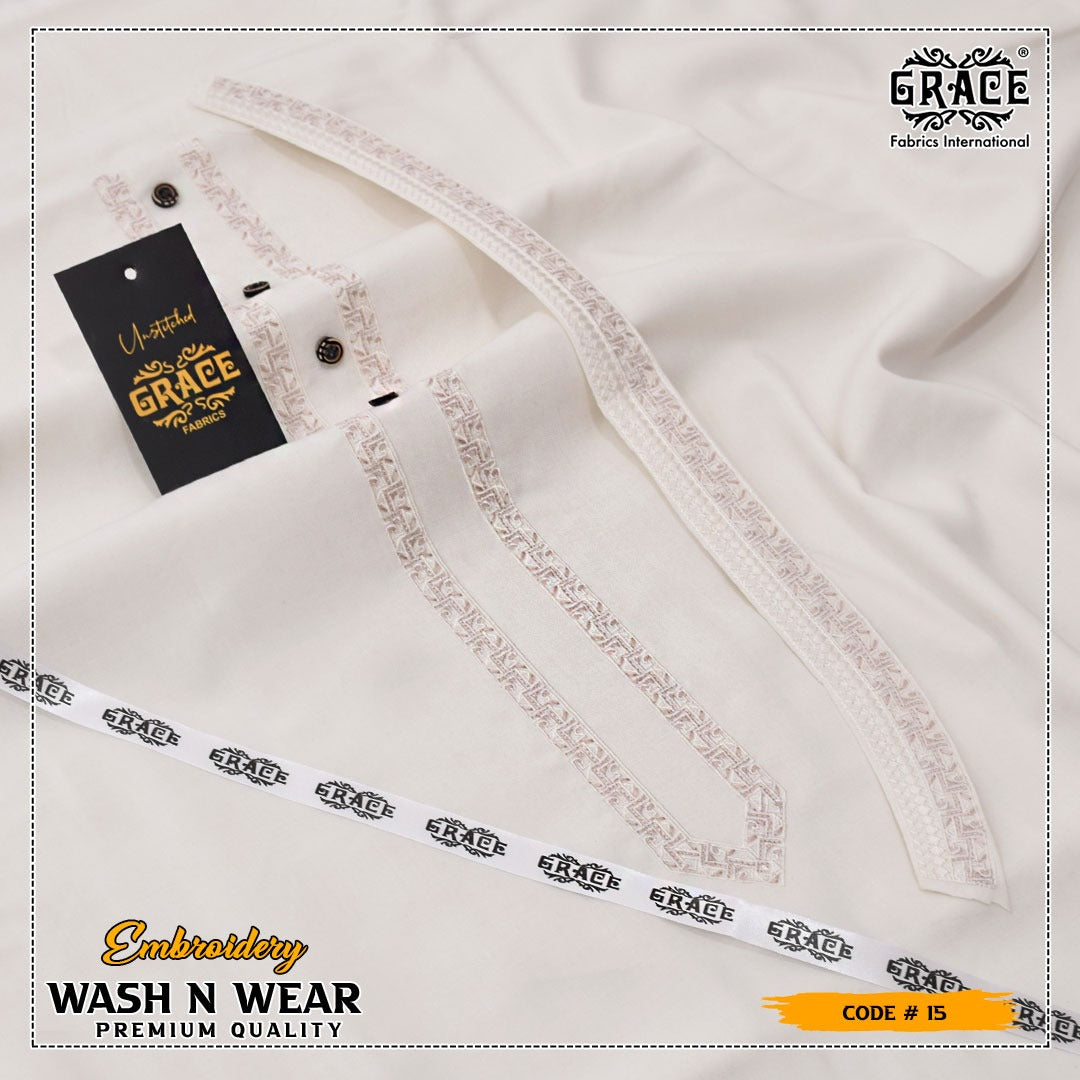 Men Embroidered Unstich Designer Shalwar Kameez