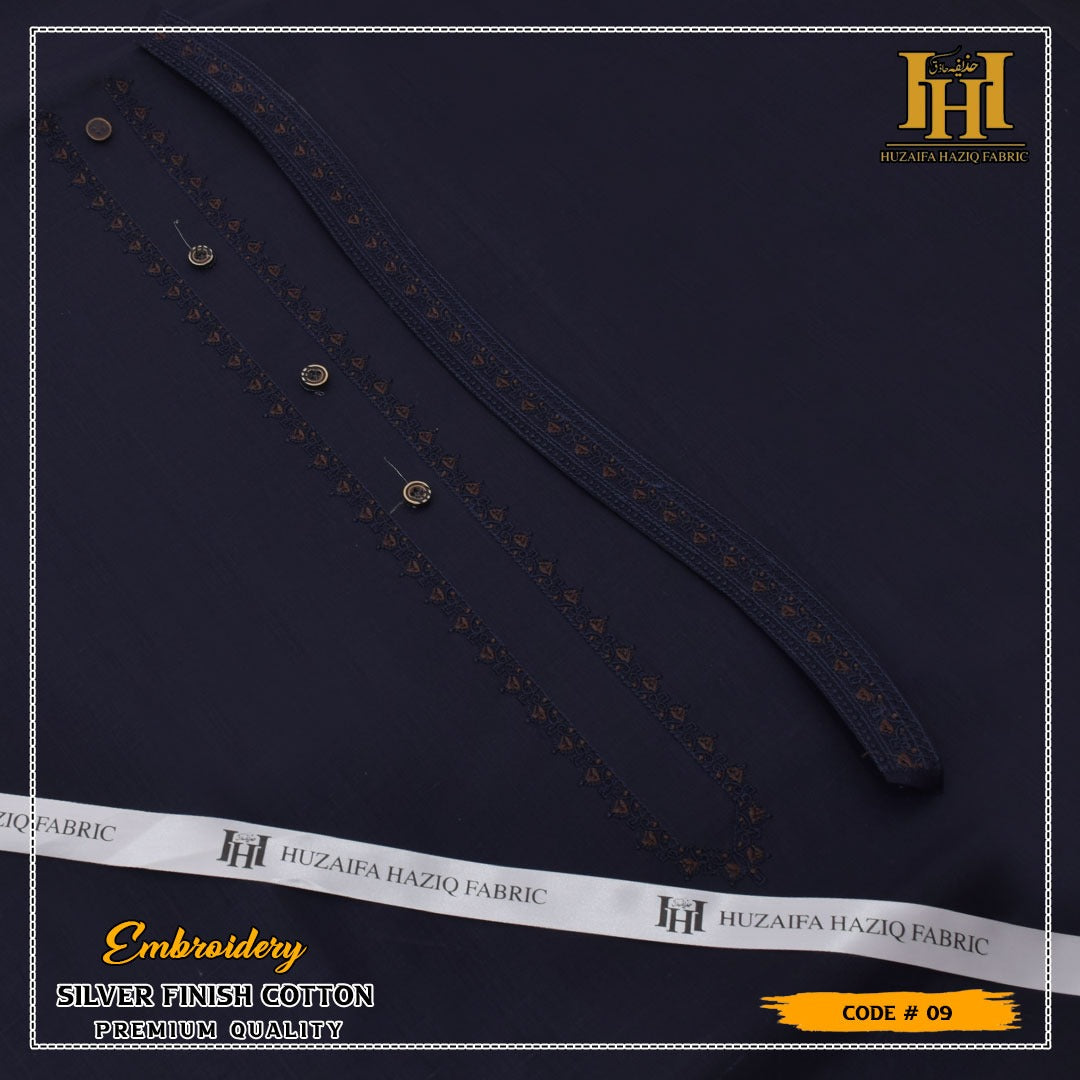Platinum Embroidered Cotton