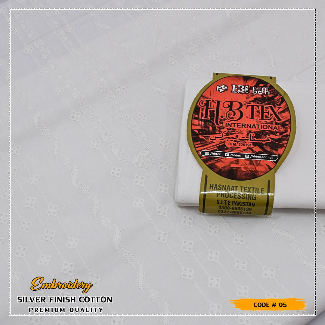HB Unstiched Embroidered Men Cotton