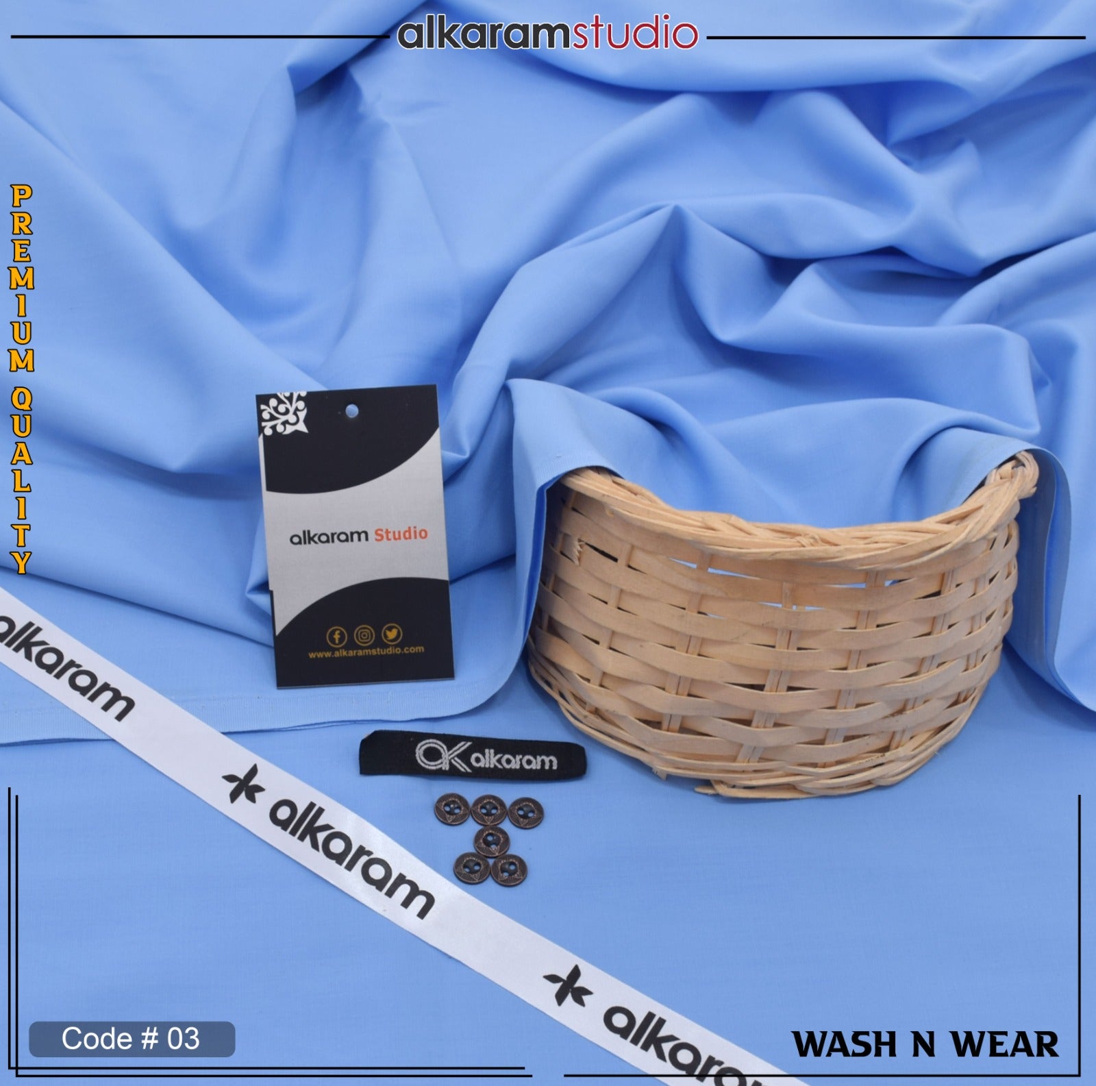 ALKARAM Premium Wash&Ware (Unstitched)