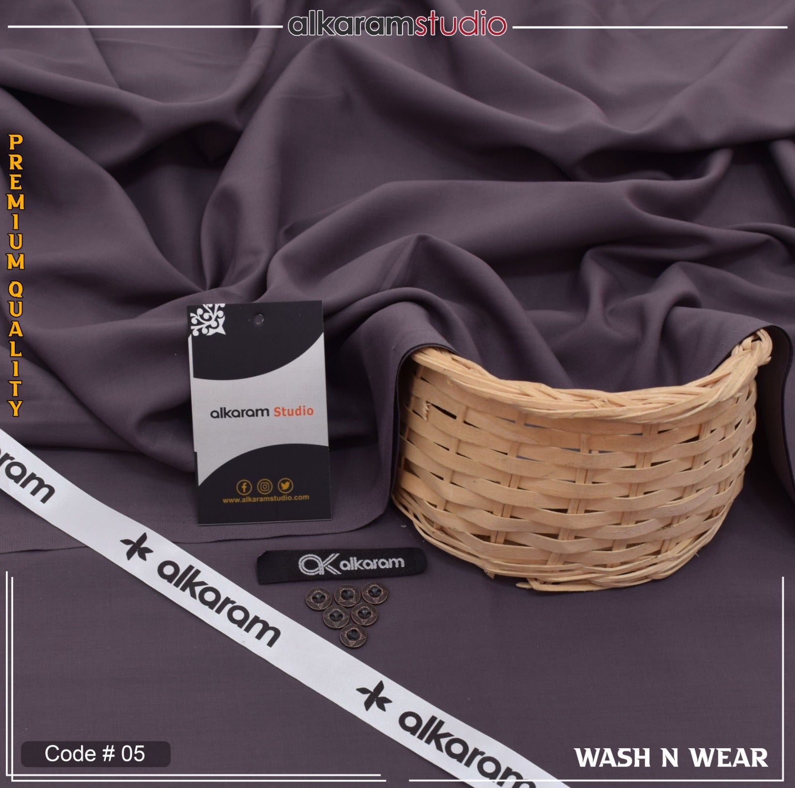 ALKARAM Premium Wash&Ware (Unstitched)