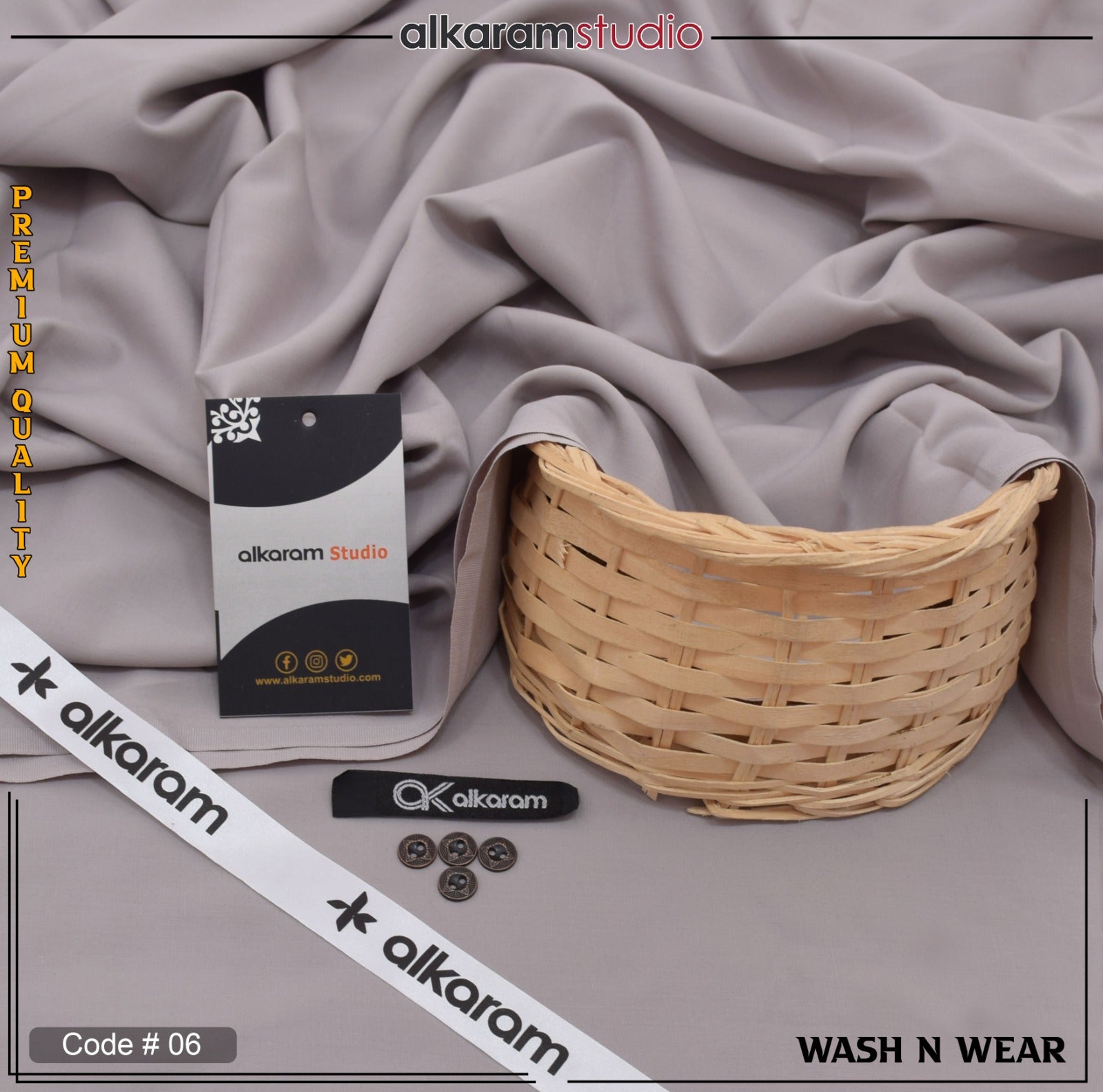 ALKARAM Premium Wash&Ware (Unstitched)
