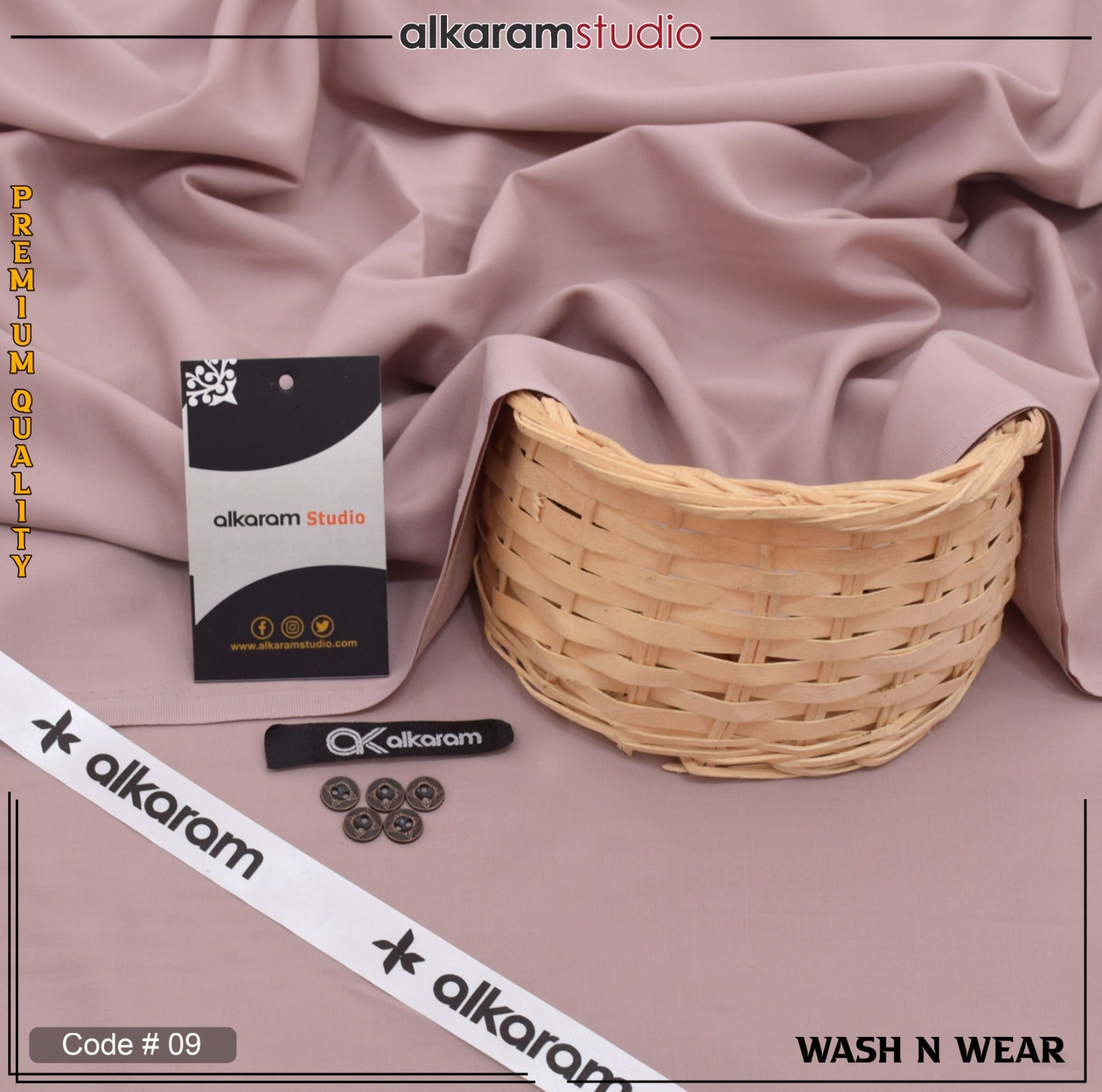 ALKARAM Premium Wash&Ware (Unstitched)