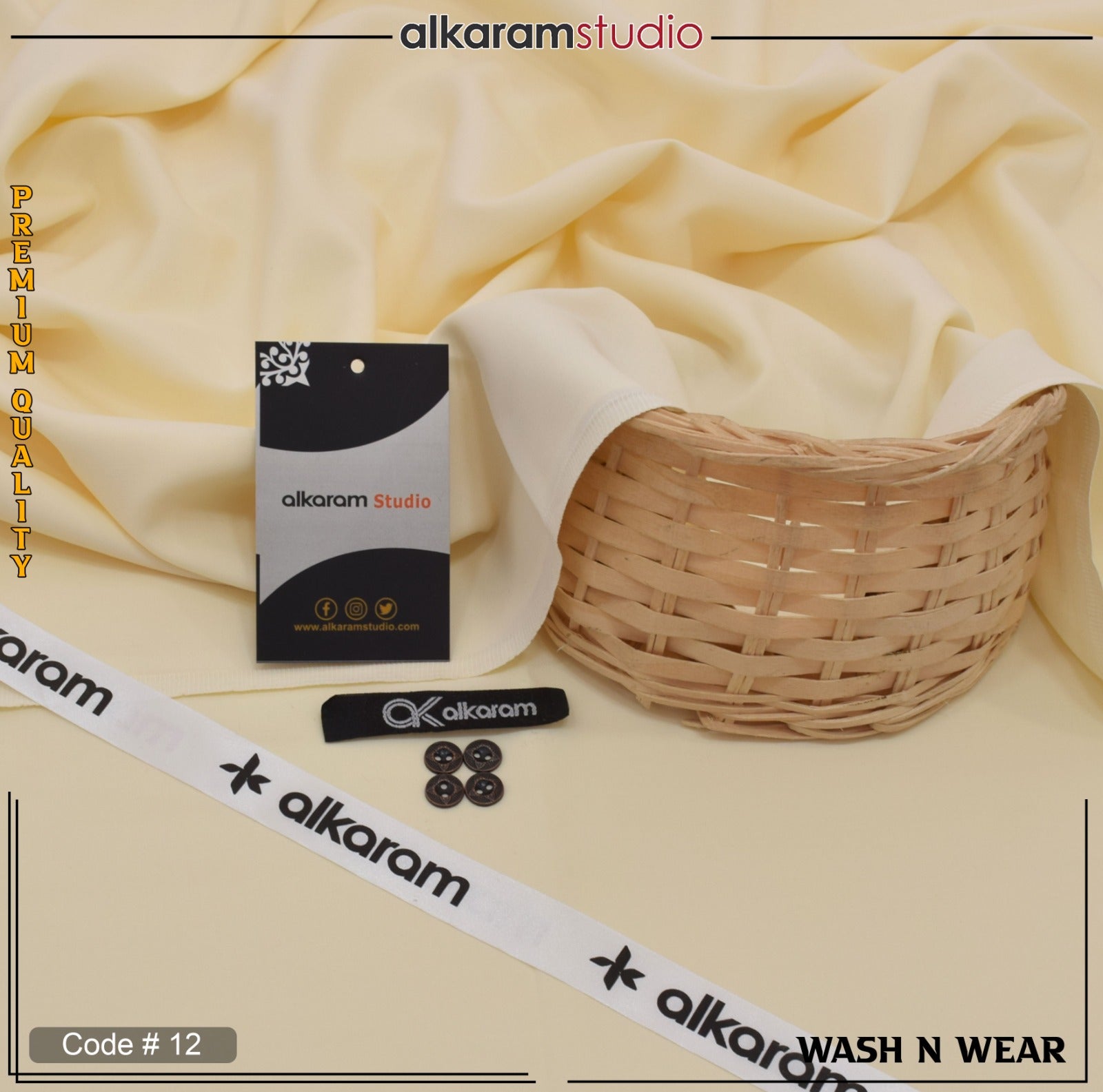 ALKARAM Premium Wash&Ware (Unstitched)