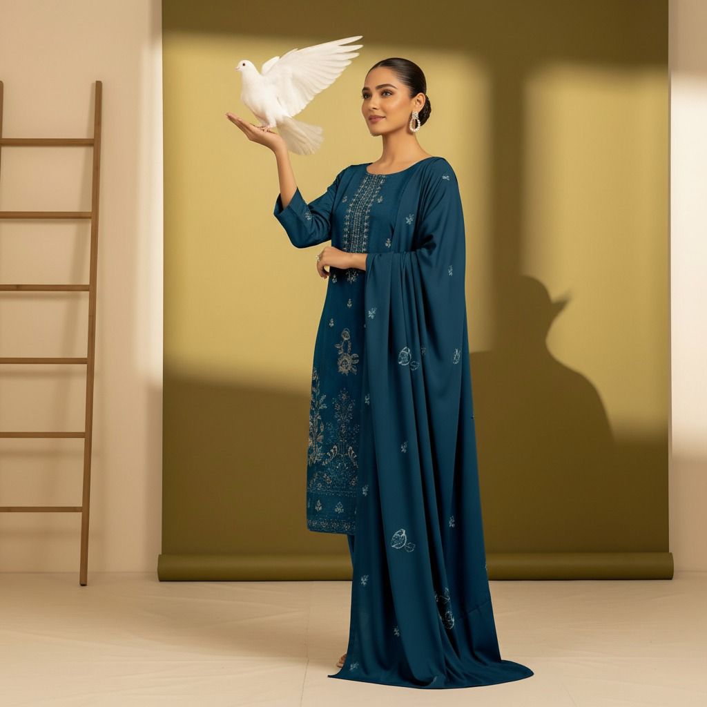 FIZA MINAHIL Embroidered Lawn